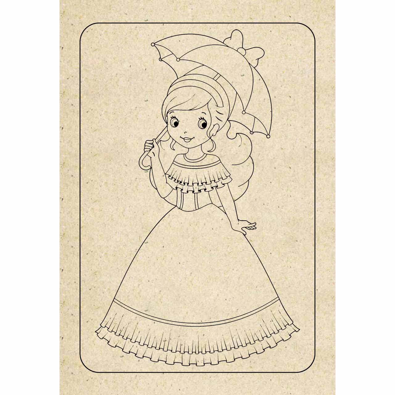 Mein Graspapier Malbuch – Prinzessinnen und Feen