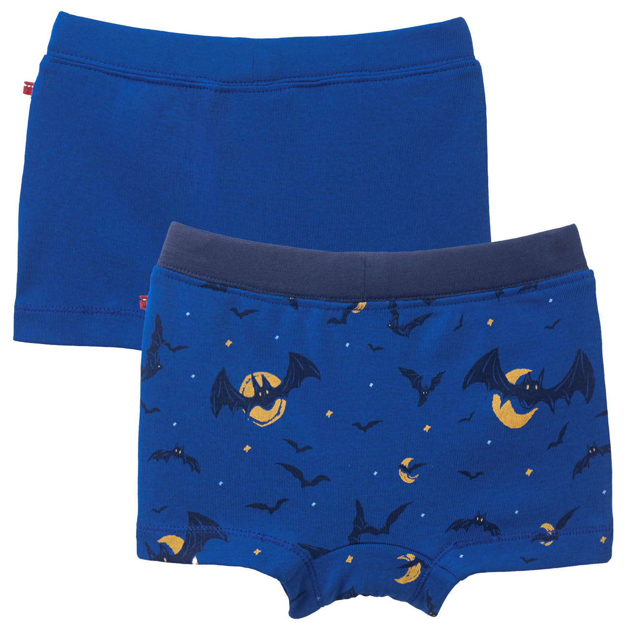 Boxershorts Doppelpack Fledermäuse + blau