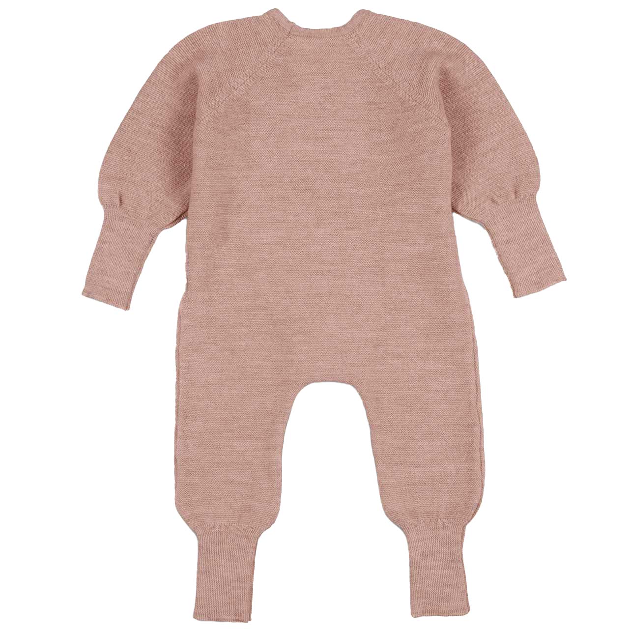 Baby Strickoverall aus Merinowolle, rose