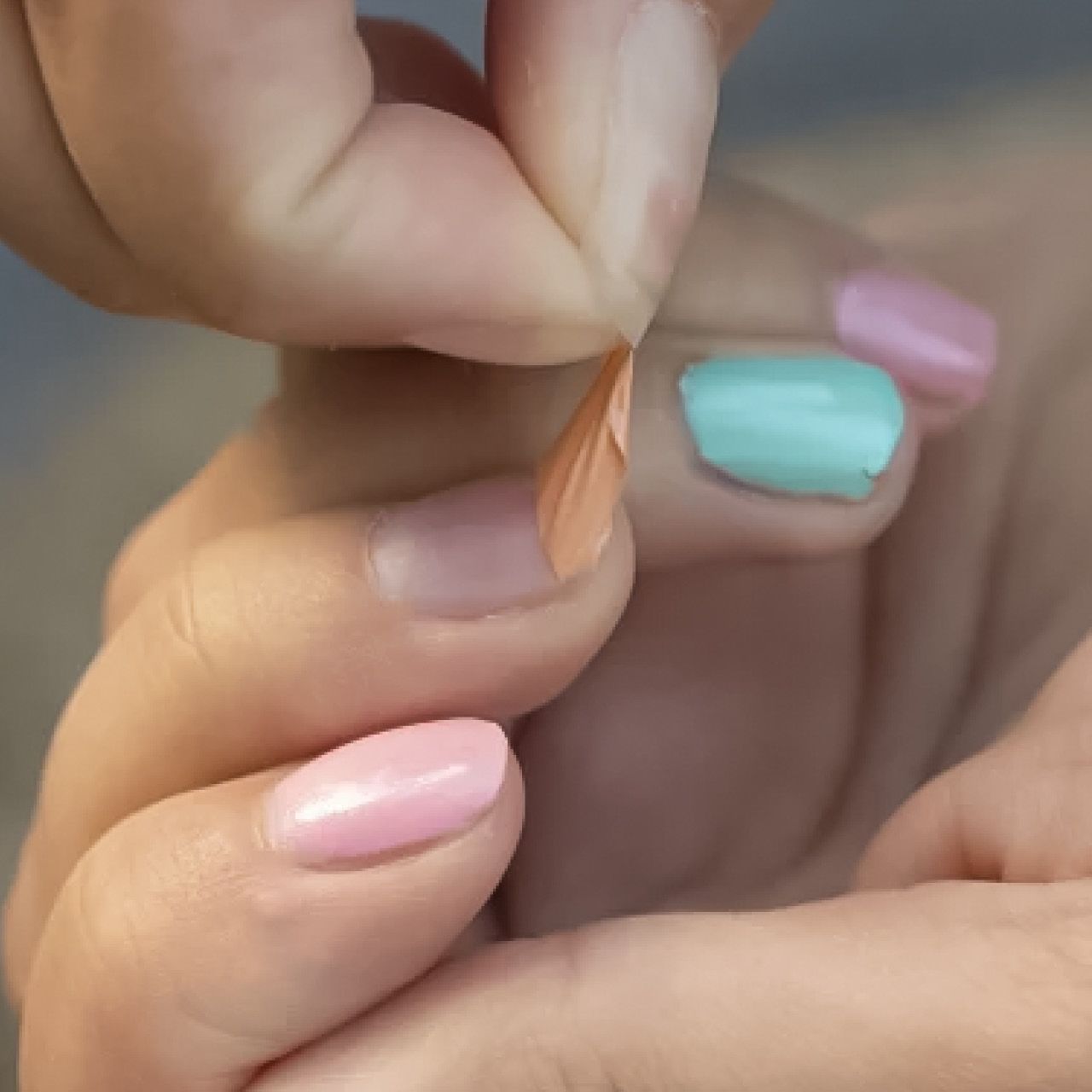 Kinder Nagellack auf Wasserbasis Pfirsich