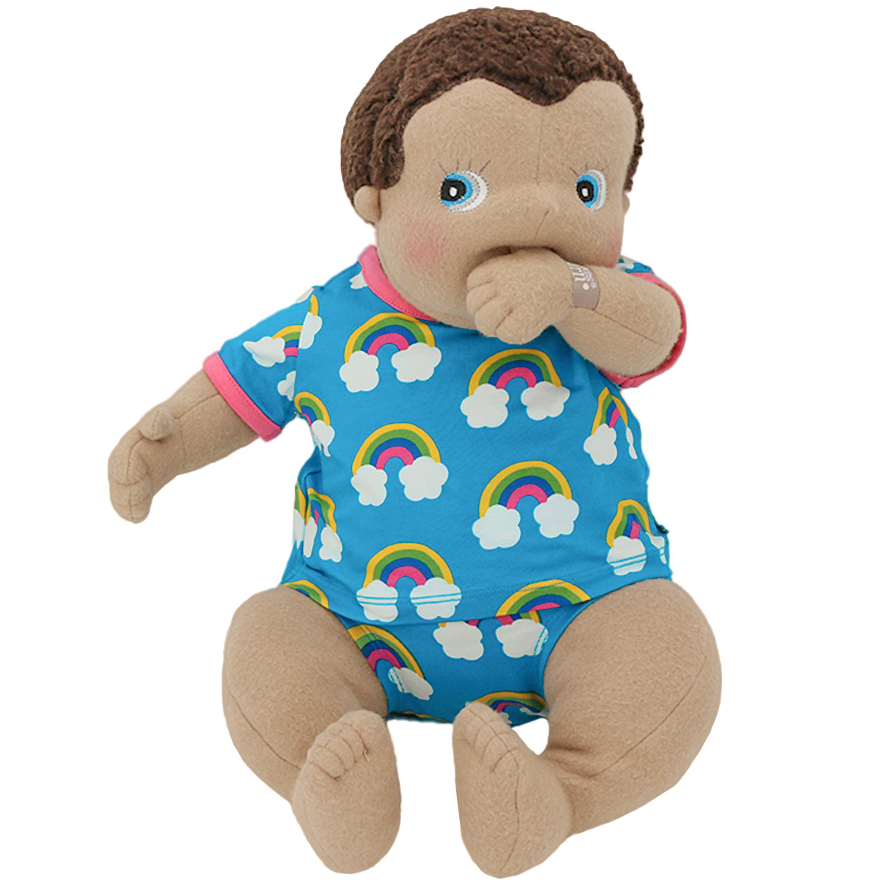 Bio Stoffpuppe Baby Mädchen 45 cm