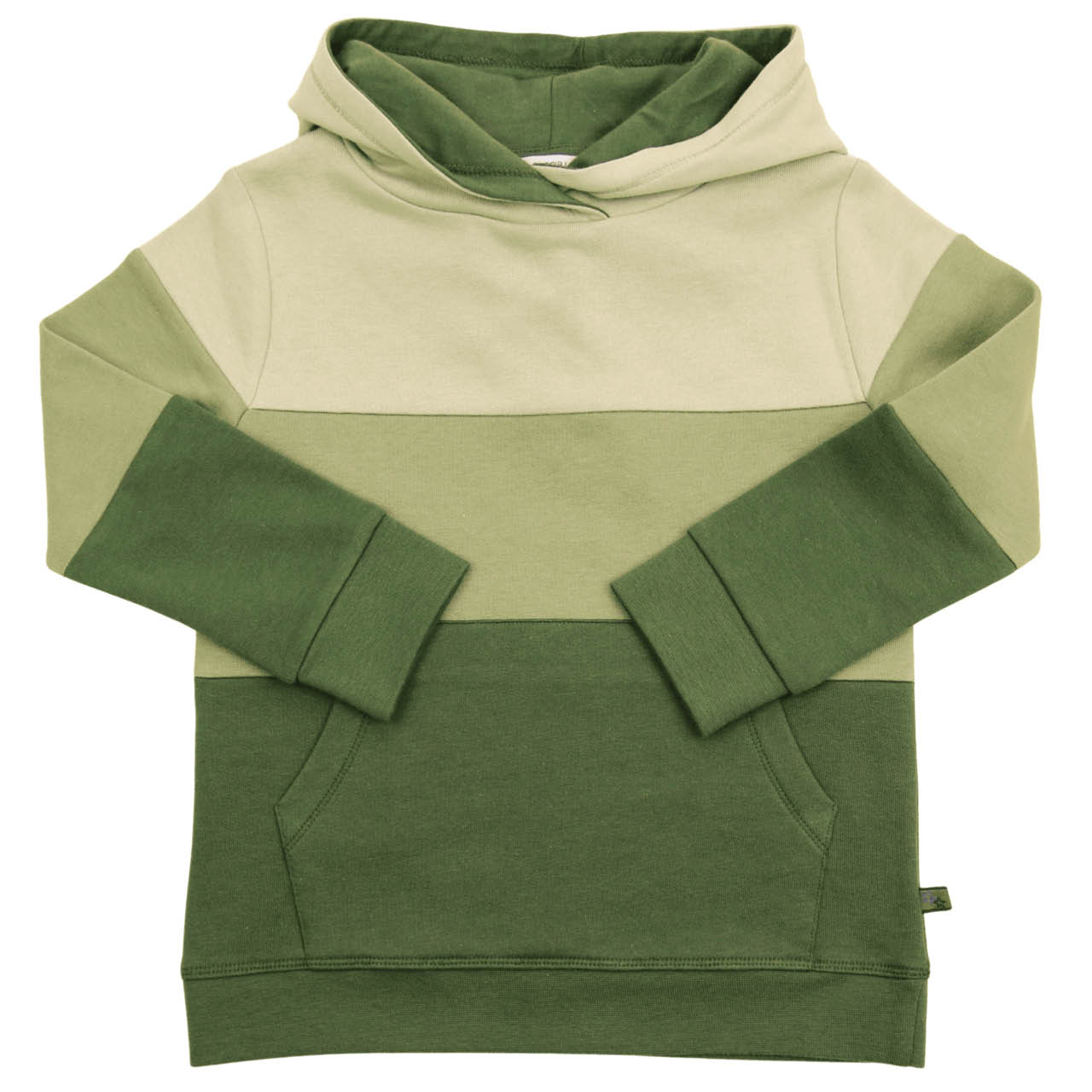 Sweat Pullover Colour-Blocking grün