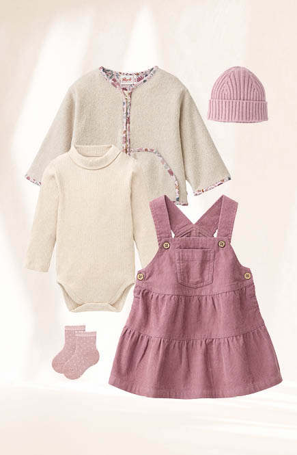 Rippe Stehkragen Langarmbody beige