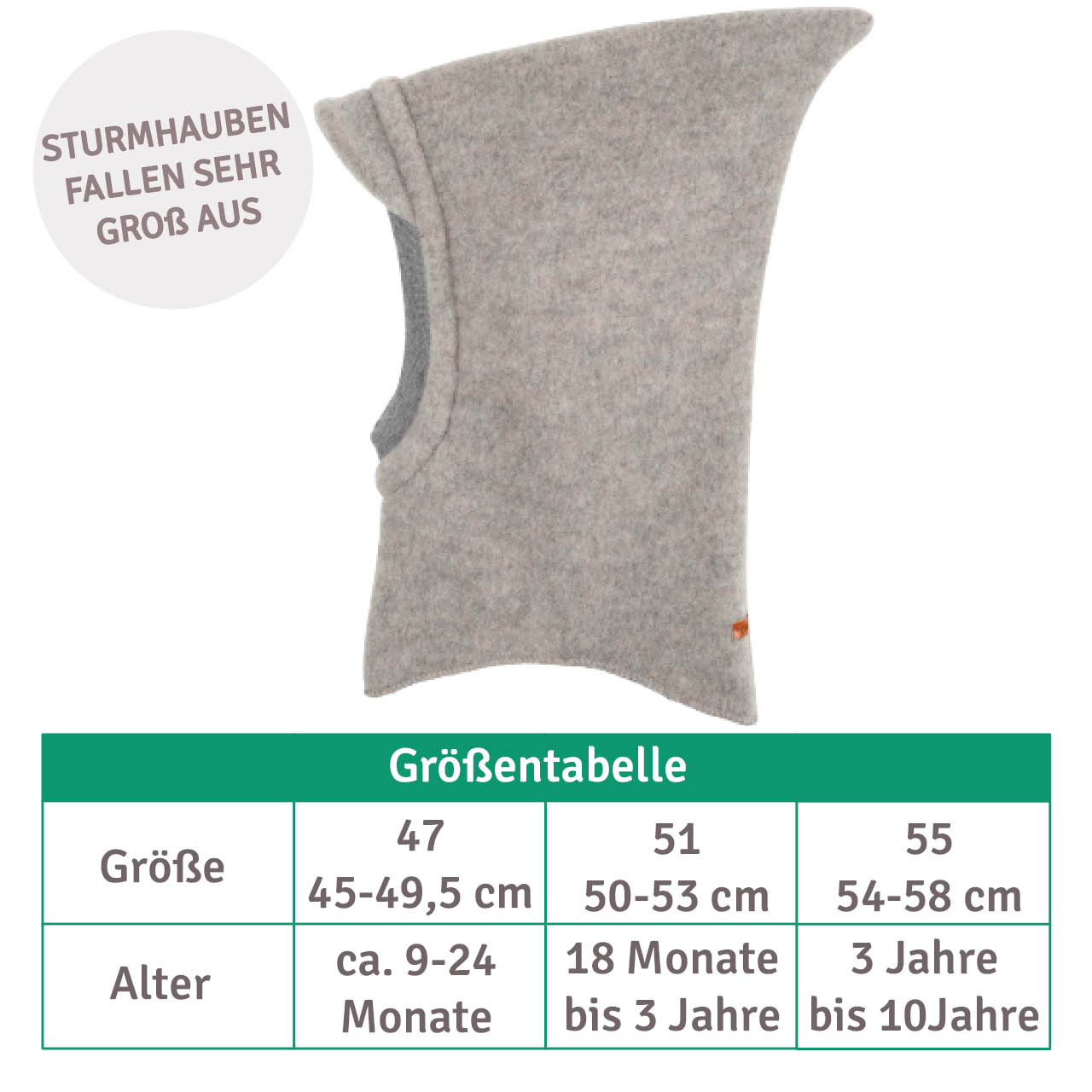 Warme Schlupfmütze mit Schirm marine