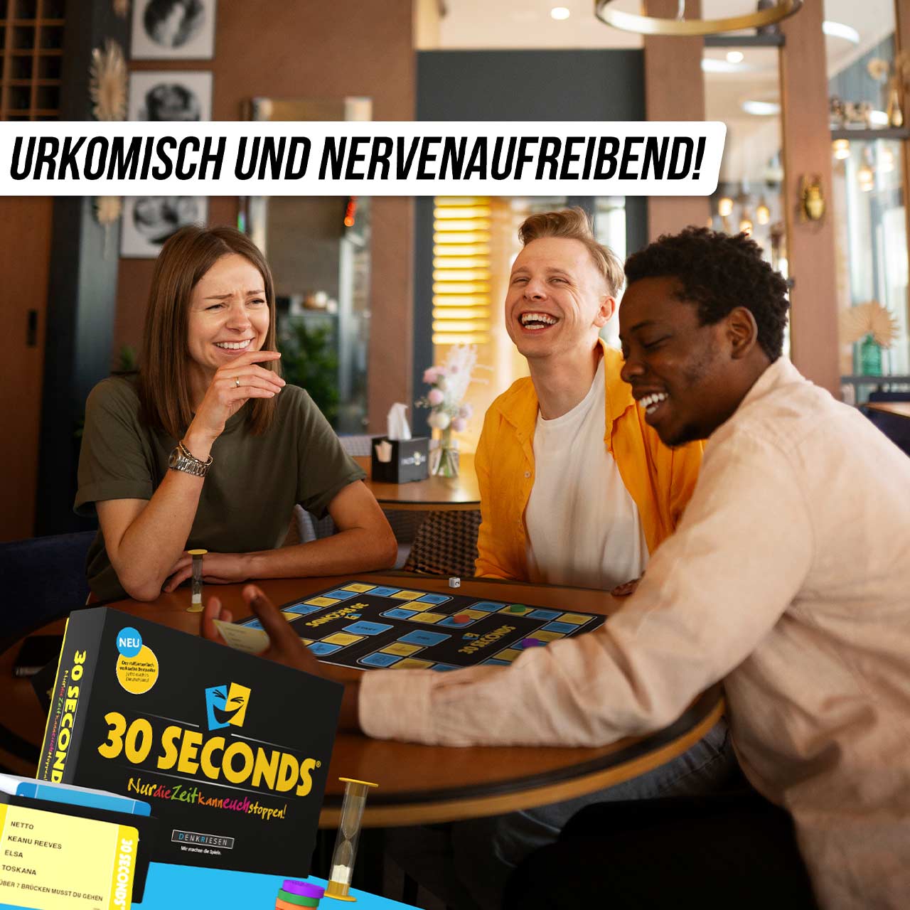 30 Seconds® - Das rasante Wissens- und Ratespiel auf Zeit ab 12 Jahren