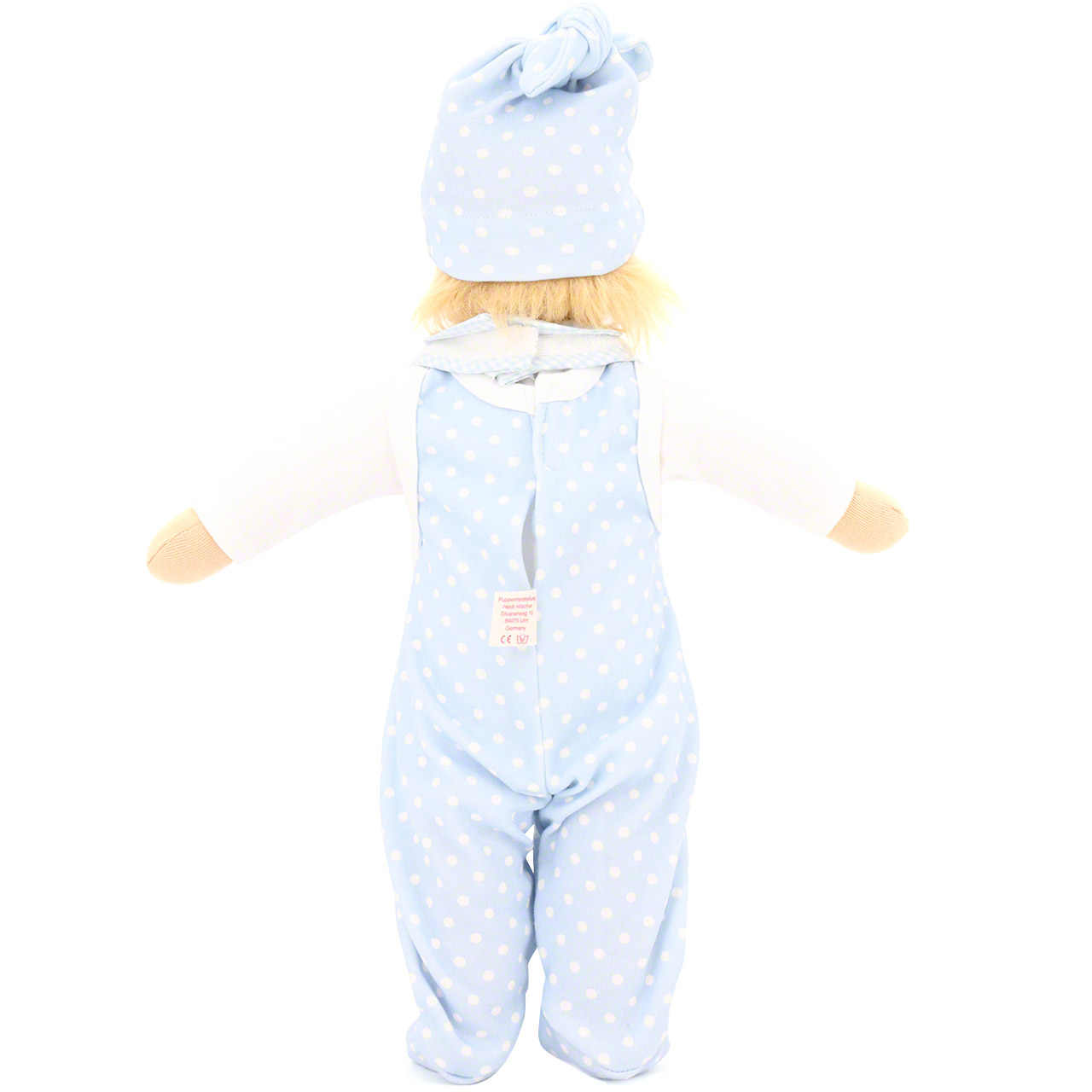 Baby Puppenkleidung Set 4-tlg. „Pünktchen blau“