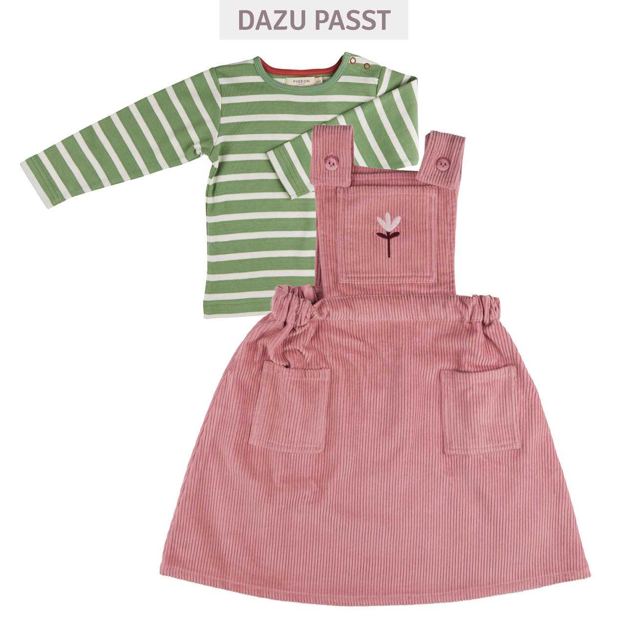 Edles Shirt langarm gestreift basil