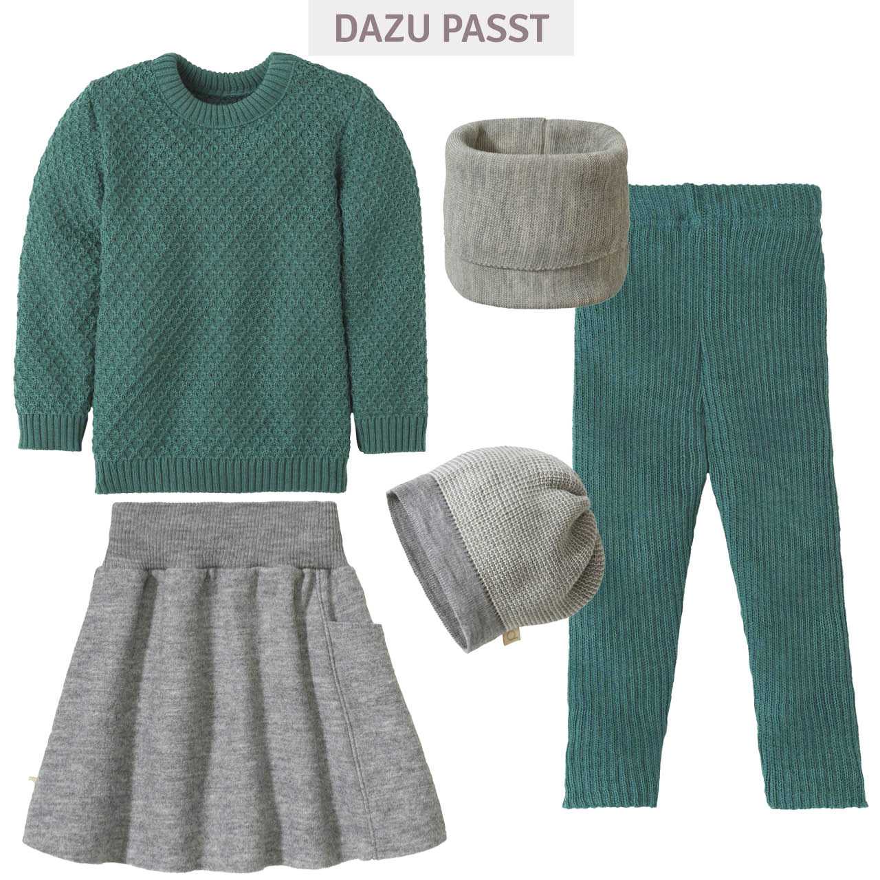 Woll Leggings eukalyptus warm und mitwachsend