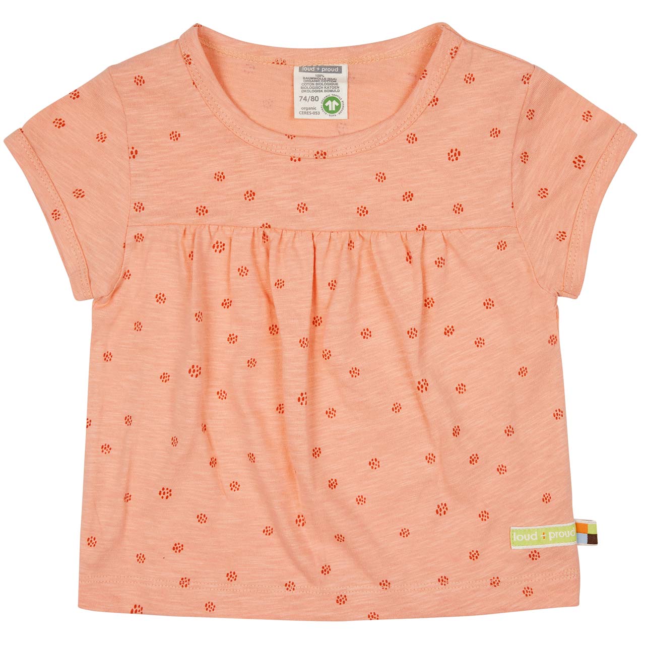 Lockeres kurzarm Shirt apricot