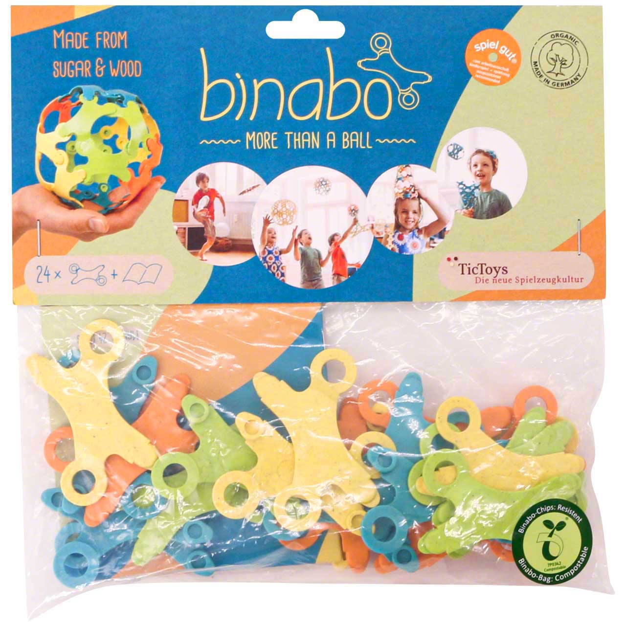 Konstruktionsspiel 24 Binabo Chips – 4 Farben