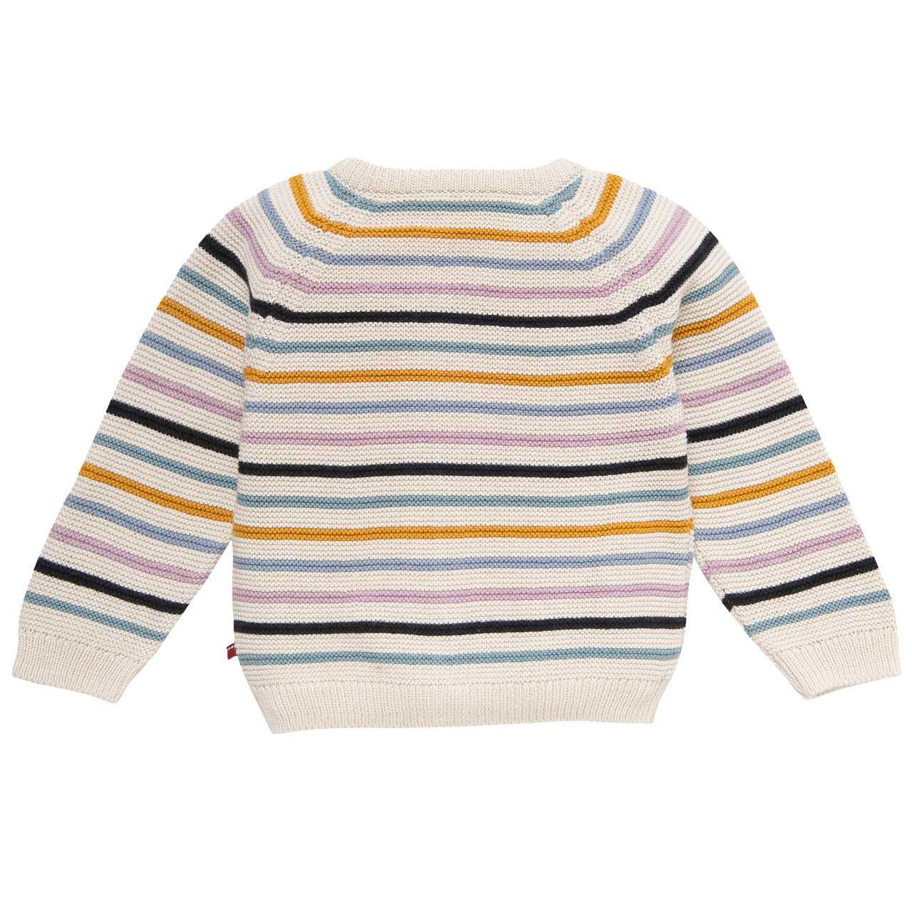 Weicher Cardigan Knopfleiste Ringel beige
