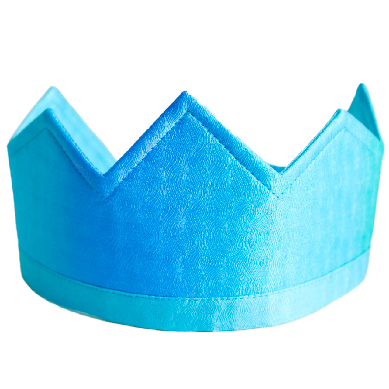 Blaue Krone aus Seide - Meer