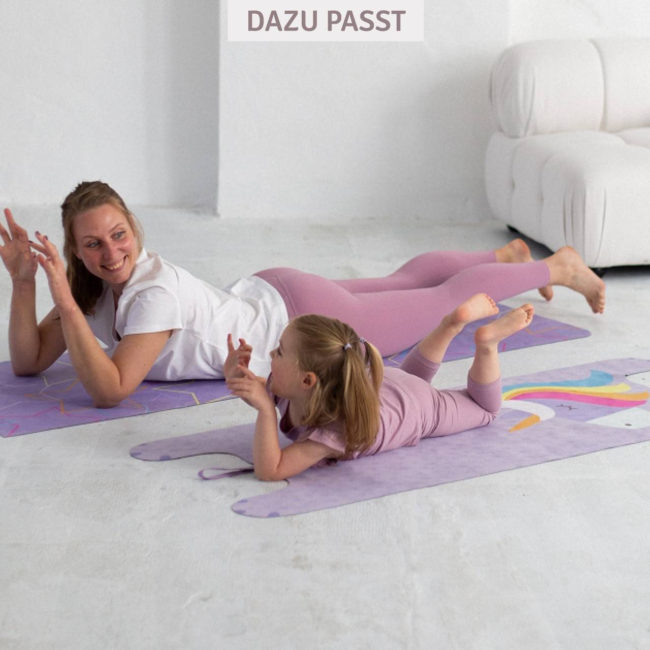 Kinder-Yogamatte Emmi das Einhorn