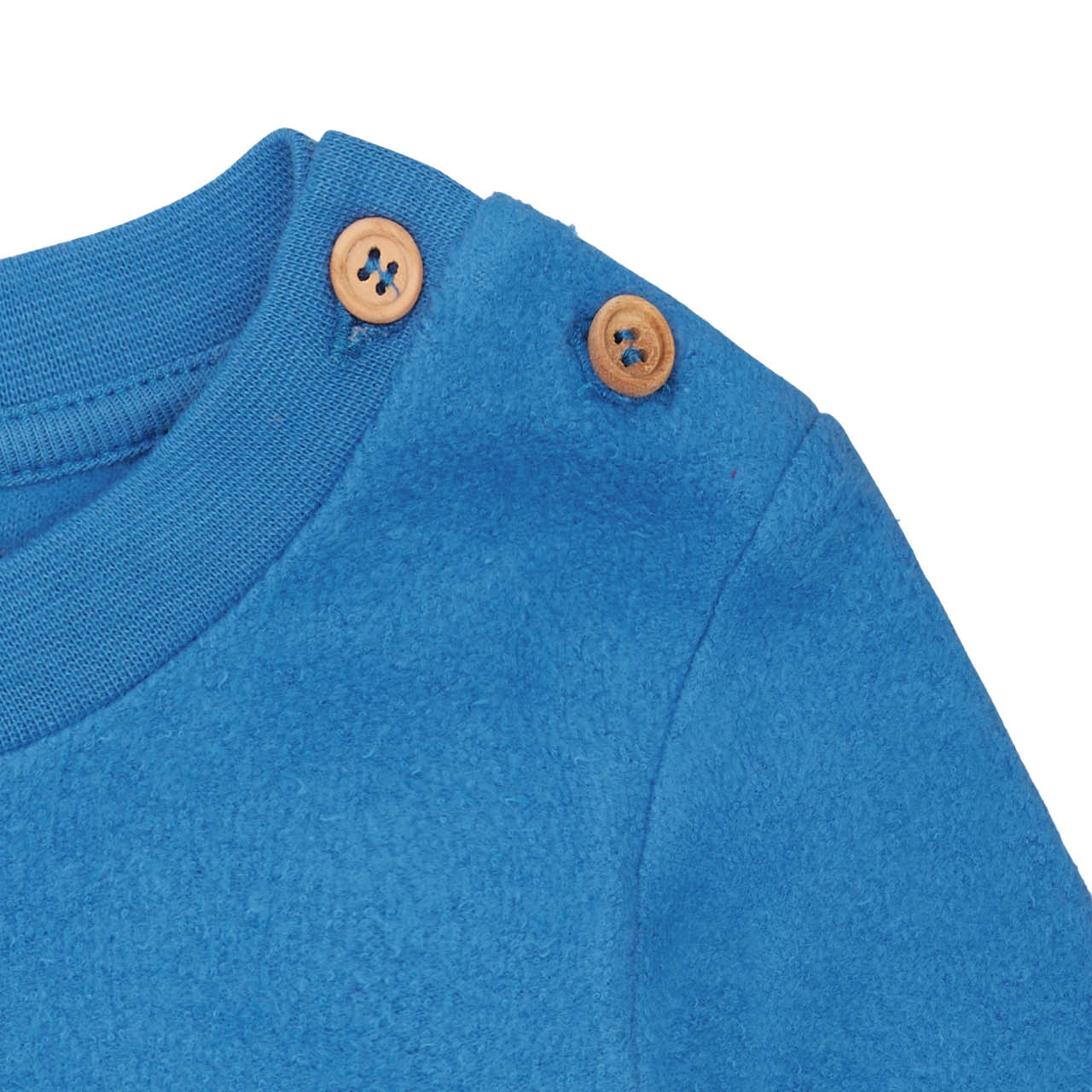 Weicher Fleece Pulli blau