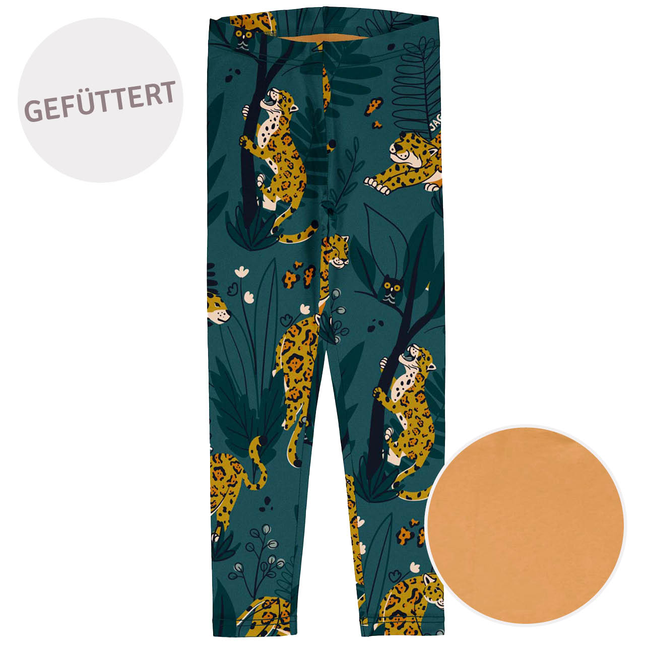 Gefütterte Leggings Jaguar petrol