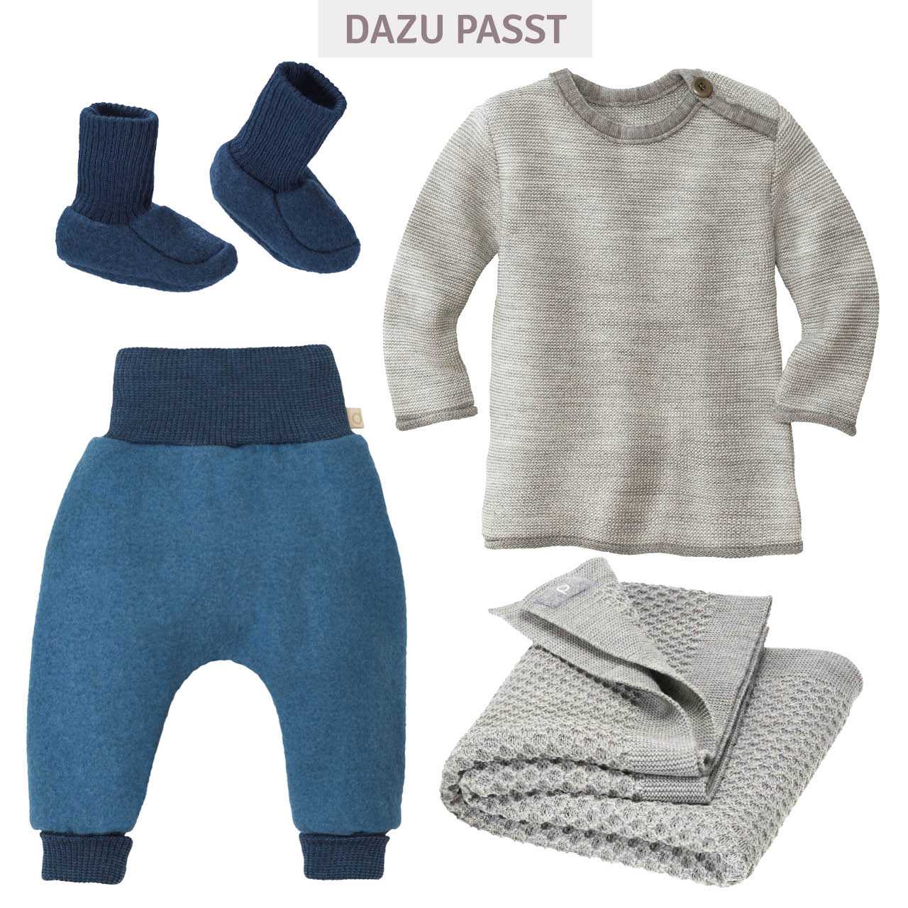 Warme Walk Pumphose taubenblau