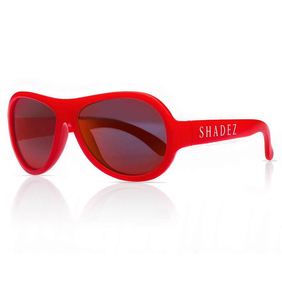 3-7 Jahre flexible Sonnenbrille uni rot