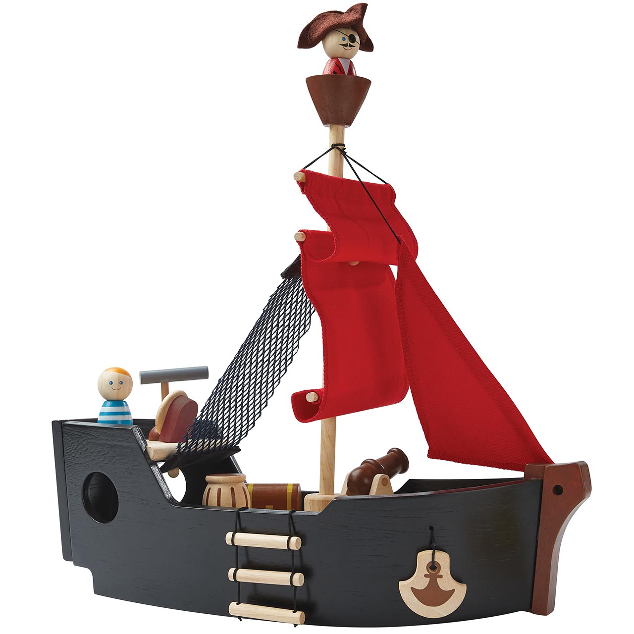 Piratenschiff mit Spielfiguren ab 3 Jahren 35 cm