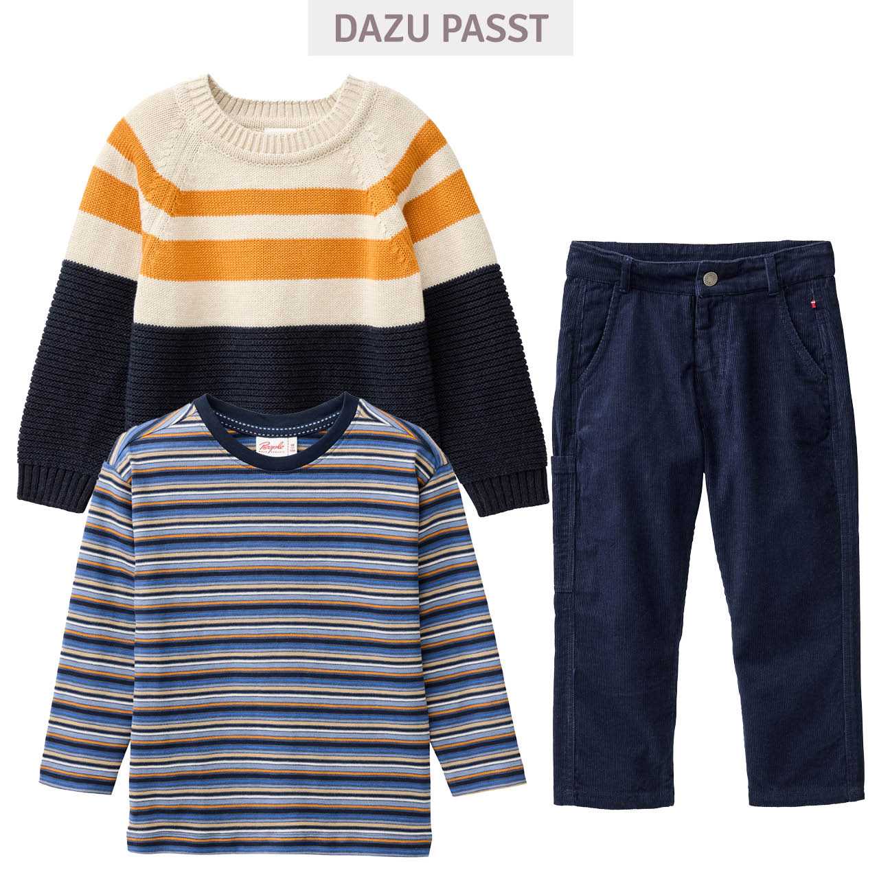 Weiches Langarmshirt bunt gestreift