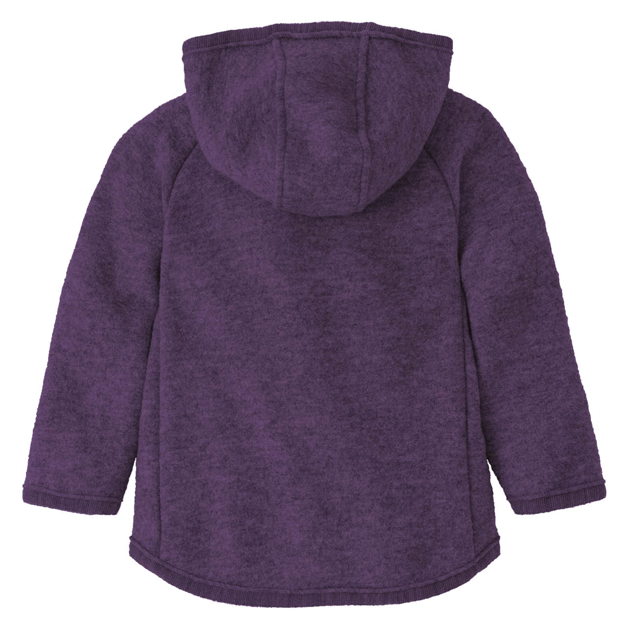 Walkjacke mit Reissverschluss aubergine