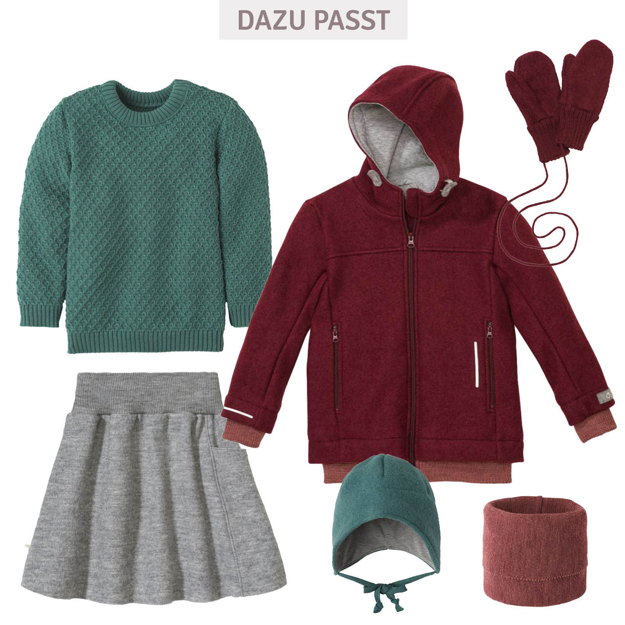 Walk Outdoor Jacke gefüttert cassis