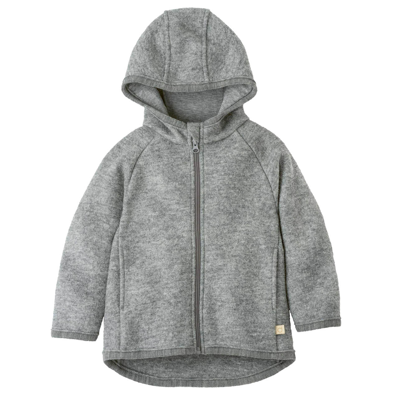 Walkjacke mit Reissverschluss grau