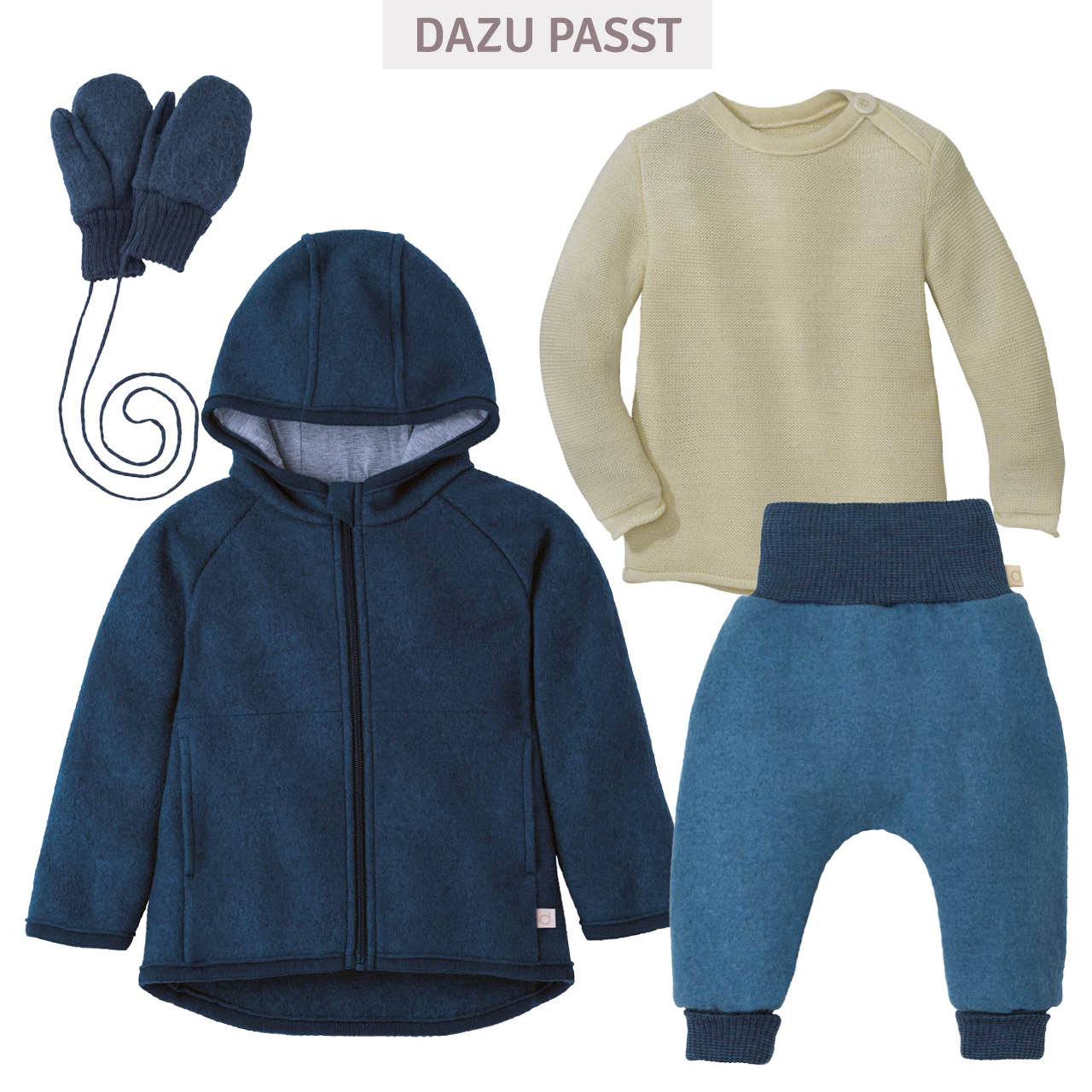 Warme Walk Pumphose taubenblau