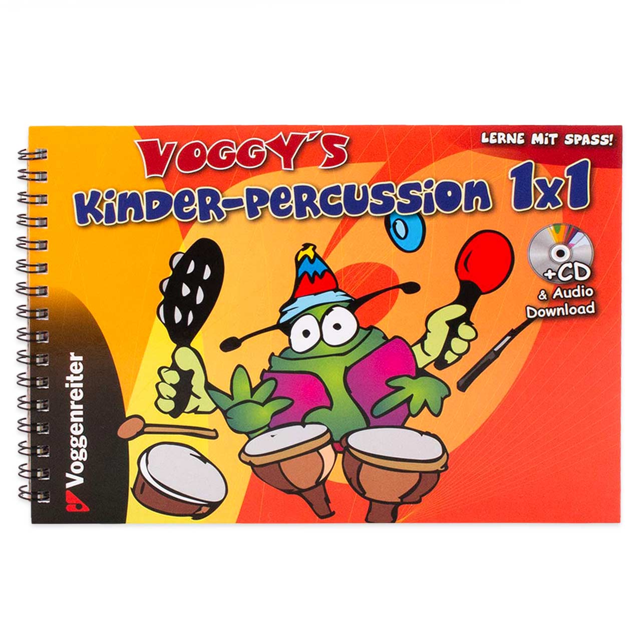 XXL Percussion-Set ab 3 Jahre – 6-teilig + Buch & CD