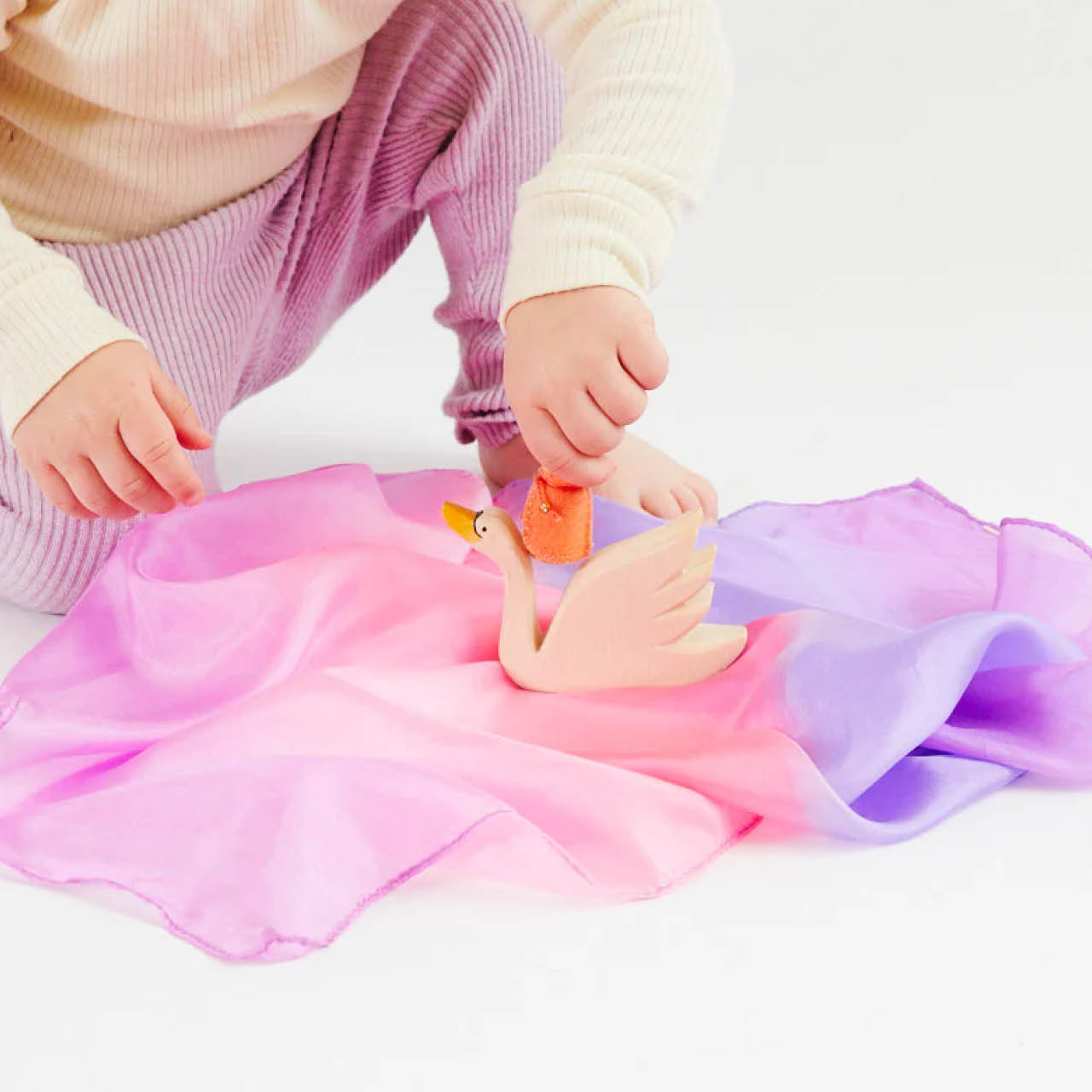 Spieltuch Seide Blüte mittel 89 x 89 cm