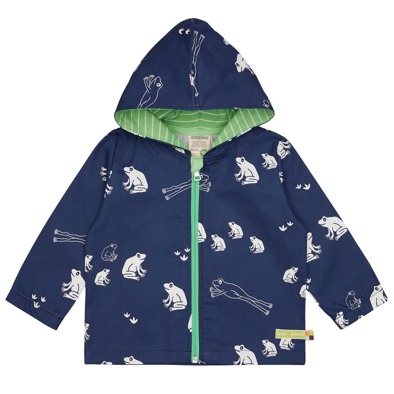 Ungefütterte Sommerjacke Abperleffekt Frosch marine