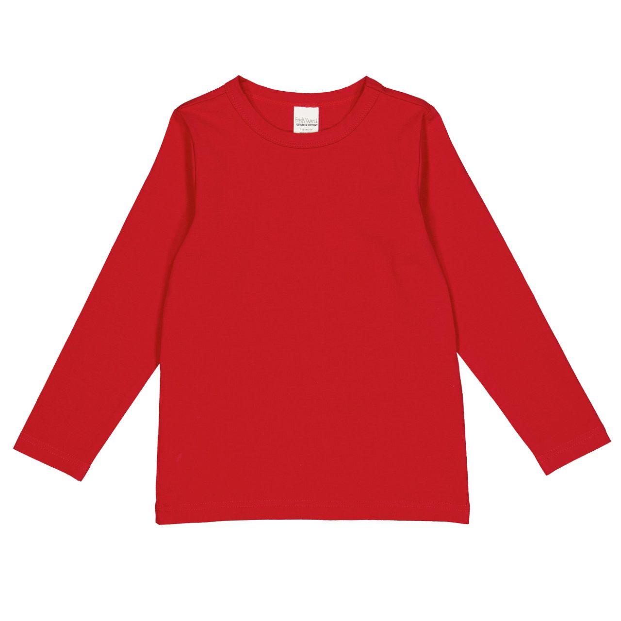 Dehnbares Basic Langarmshirt rot