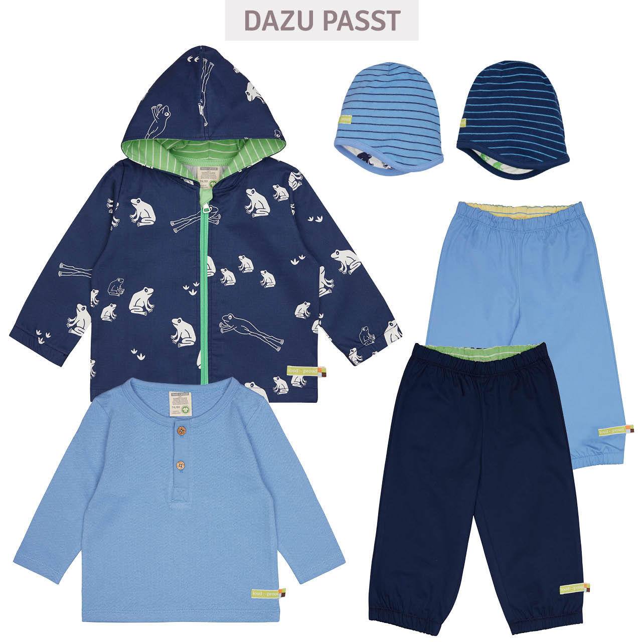 Ungefütterte Sommerjacke Abperleffekt Frosch marine