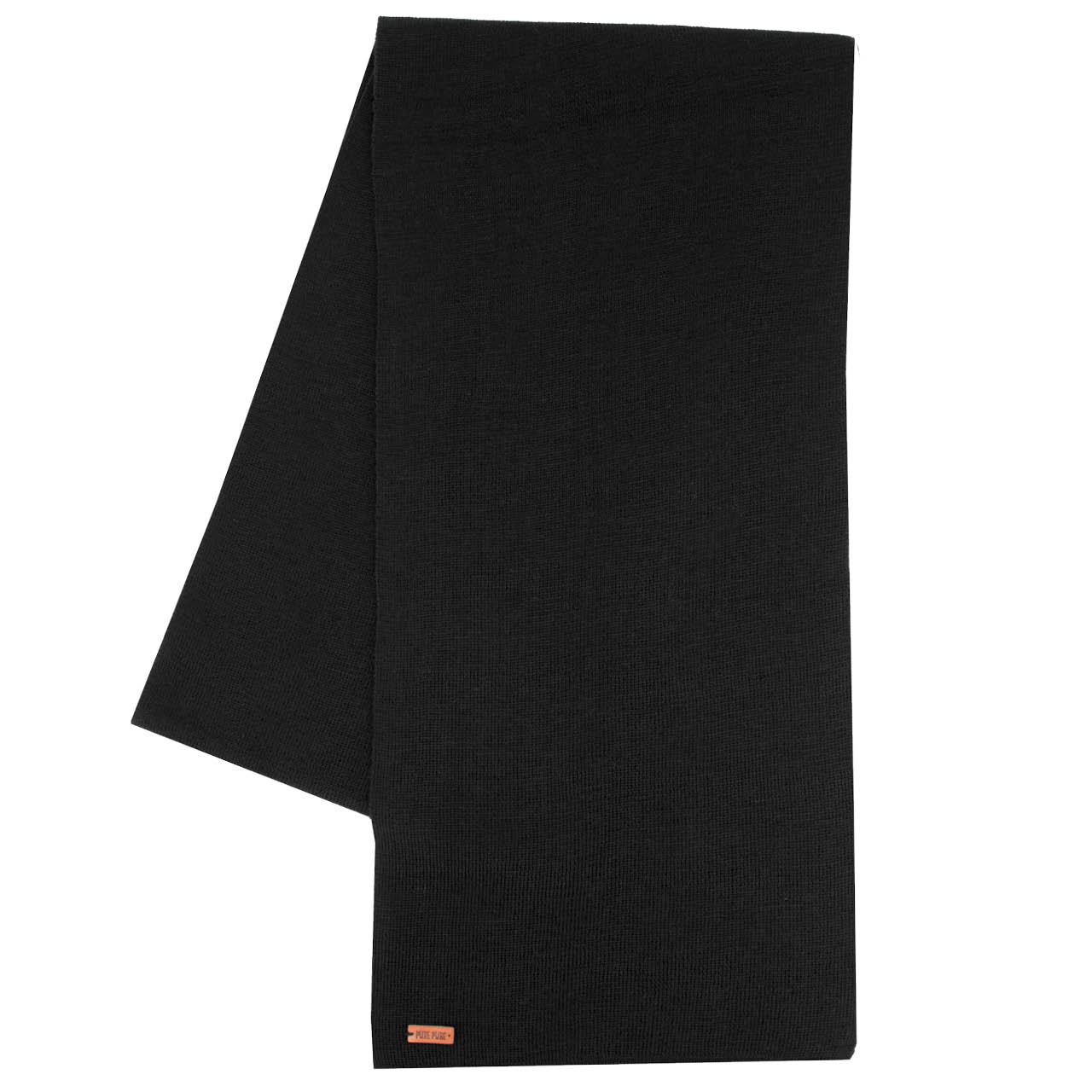 Erwachsenen Schal Wolle schwarz 180x24 Erwachsenen Schal Wolle schwarz 180x24