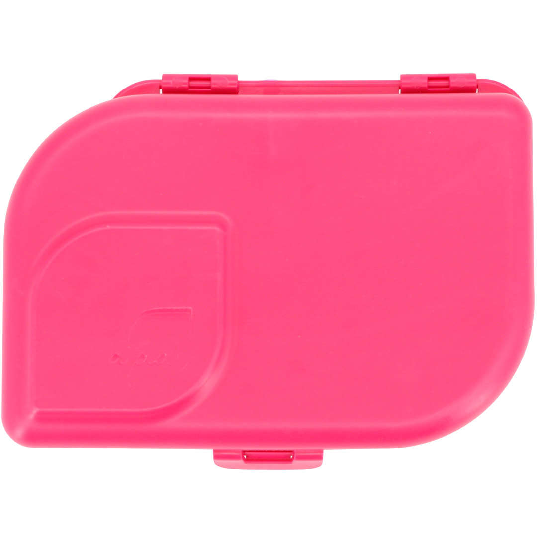 Brotdose mit flexiblem Trennsteg pink - 18,5 x 12,5 x 5 cm