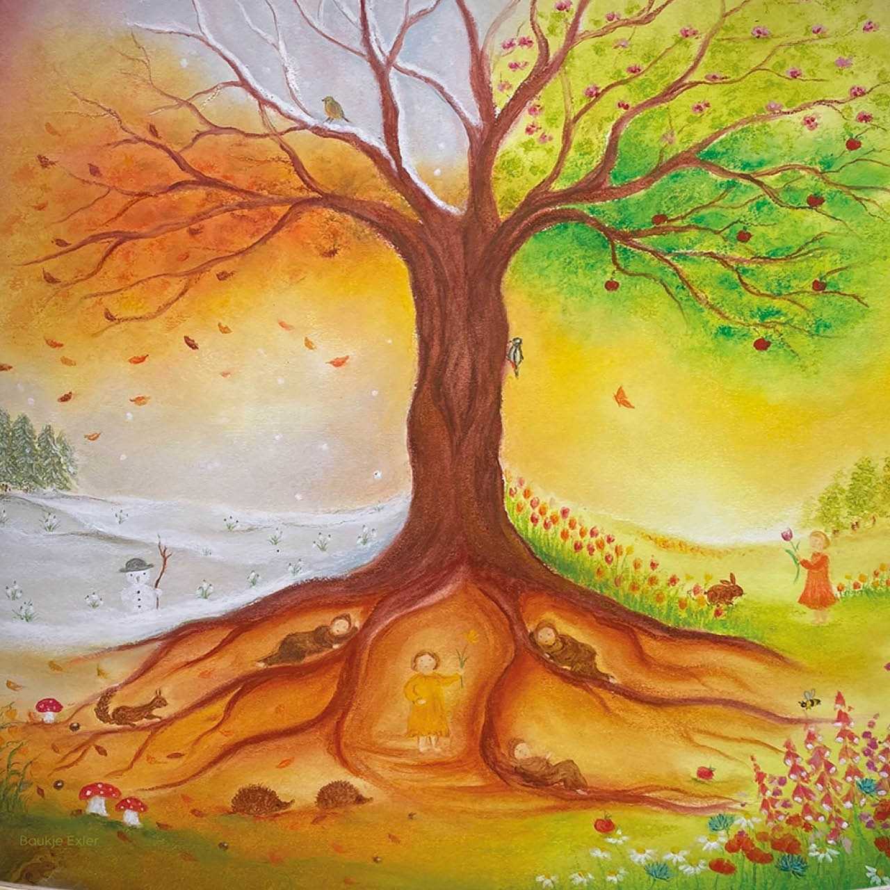 Silhouette Baukje Exler - Baum der Jahreszeiten