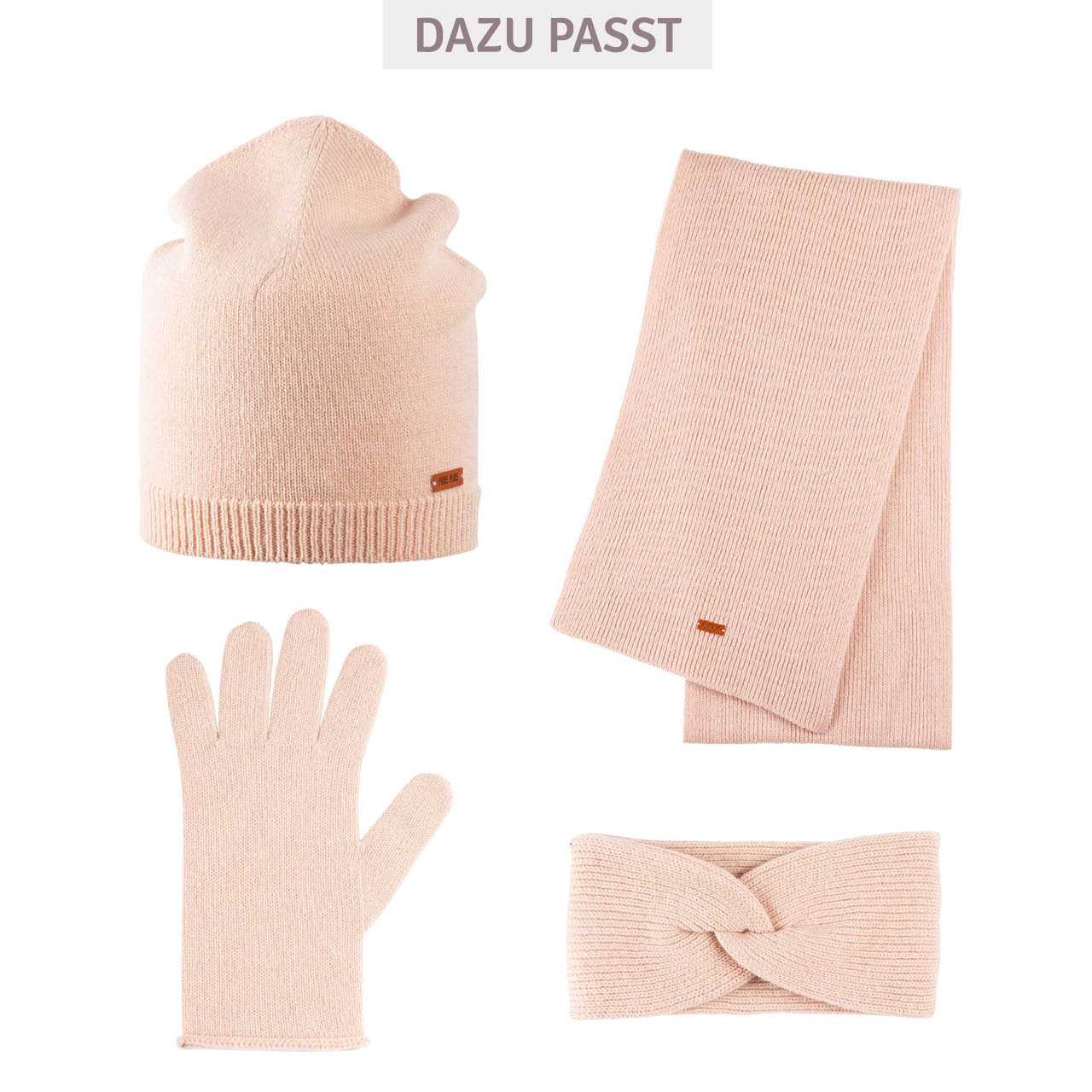 Rosa Damen Schal Wolle Kaschmir Mix 180x24 cm