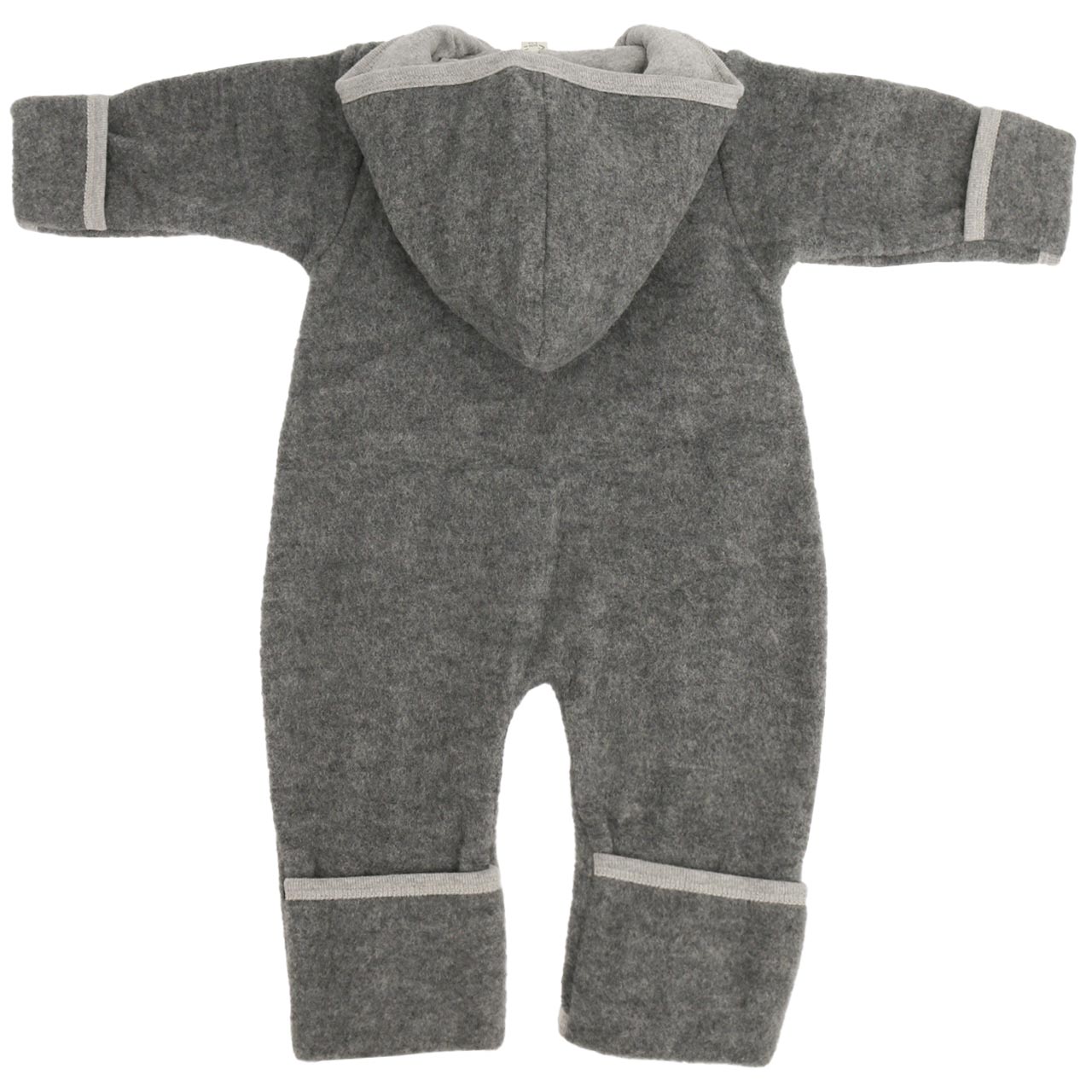 Baby Overall Woll-Fleece anthrazit