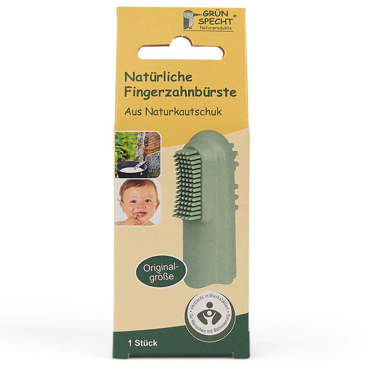 Fingerzahnbürste aus Naturkautschuk