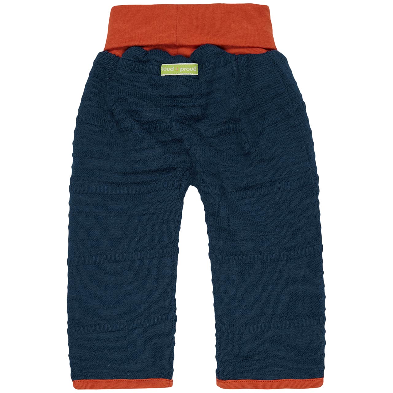 Dehnbare Strick Wendehose marine