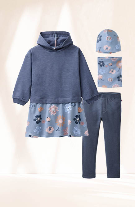 Weiche Sweat Treggings indigoblau
