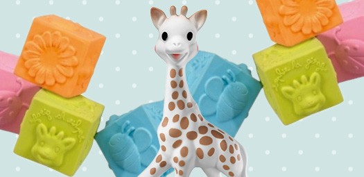 Sophie la girafe – Babysachen aus Naturkautschuk 