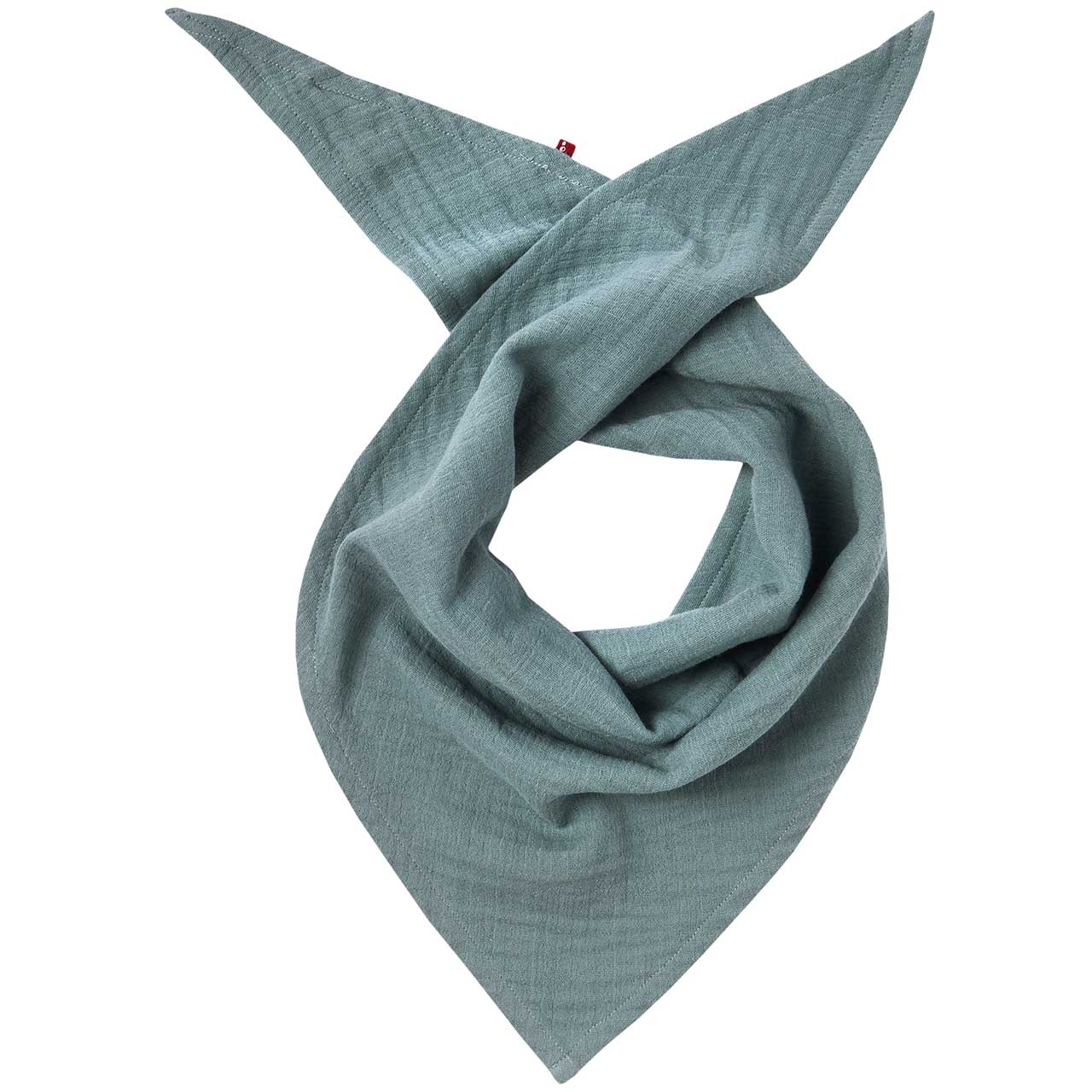 Großes Dreiecktuch Musselin rauchblau Großes Dreiecktuch Musselin rauchblau