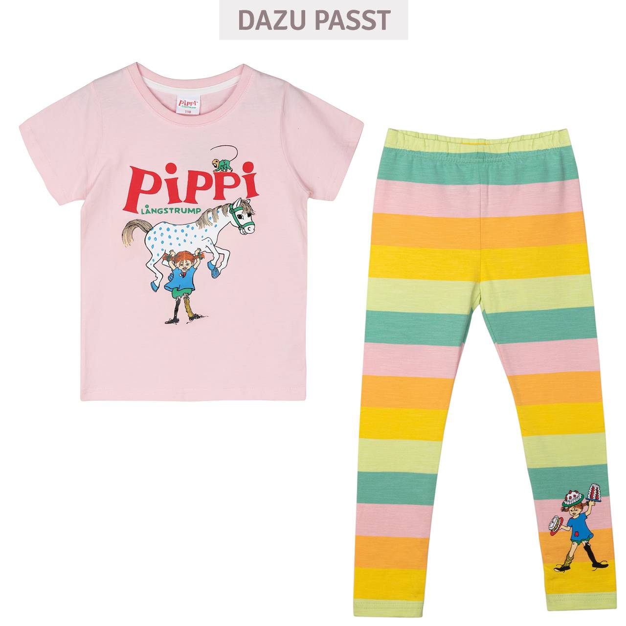 Shirt kurzarm Pippi Langstrumpf rosa