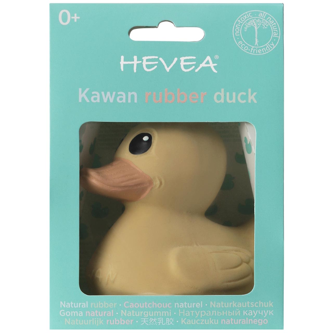 Badeente Naturkautschuk Kawan mini 8 cm gelb