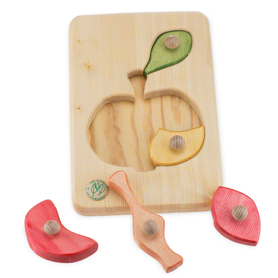 Holzpuzzle Apfel ab 18 Monate