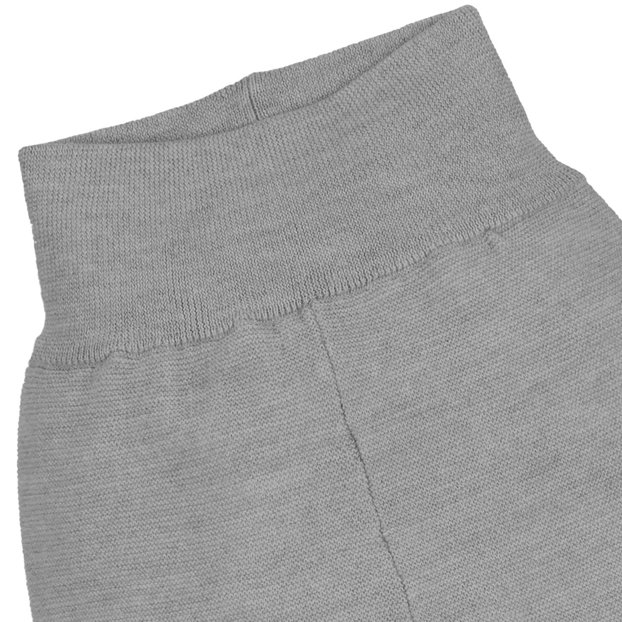 Baby Hose aus Merino-Feinstrick, grau