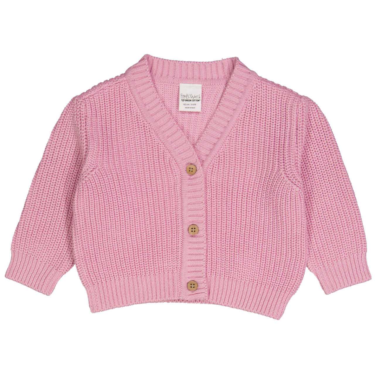 Grobe Strickjacke rosa