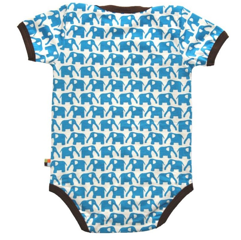 Body kurzarm Elefant blau