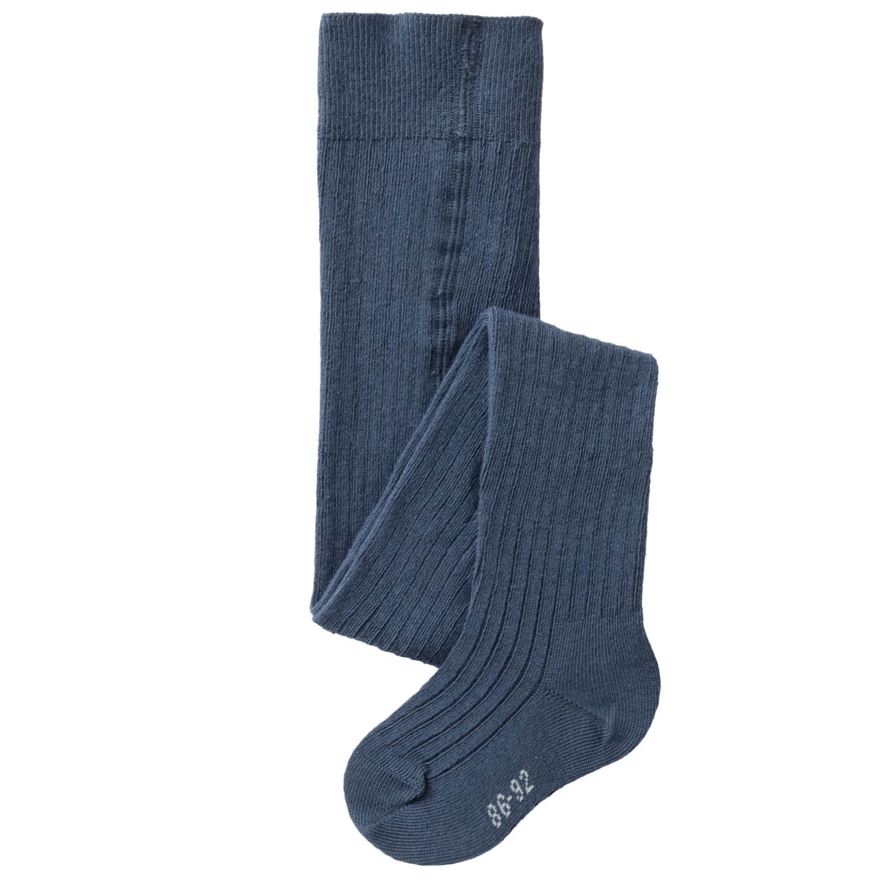 Strumpfhose Rippstrick indigoblau melange Strumpfhose Rippstrick indigoblau melange