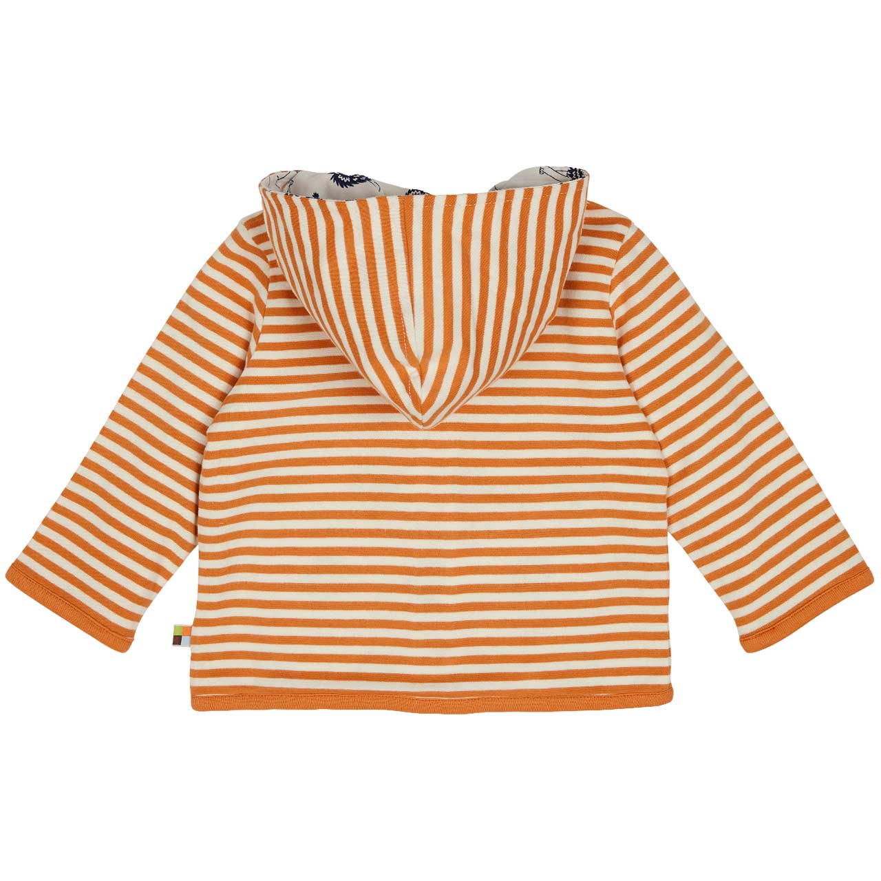 Wendejacke Kapuze Ringel orange